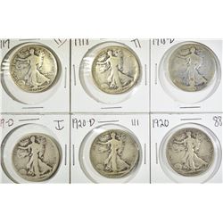 WALKING LIBERTY HALF DOLLAR LOT