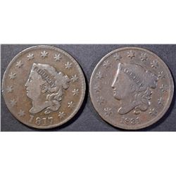 1817 & 1831 LARGE CENTS FINE