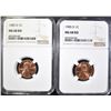 Image 1 : 2-1985-D LINCOLN CENTS, NGC MS-68 RED
