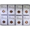 Image 1 : 8-D MINT LINCOLN CENTS NGC MS66 RED: