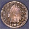 Image 1 : 1891 INDIAN CENT GEM PROOF RB