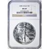 Image 1 : 1989 AMERICAN SILVER EAGLE NGC MS-69