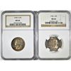 Image 1 : 1956 & 58-D WASHINGTON QUARTERS NGC MS-66 COLOR