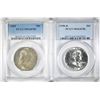 Image 1 : 1958-D & 60 FRANKLIN HALF DOLLARS PCGS MS-64 FBL