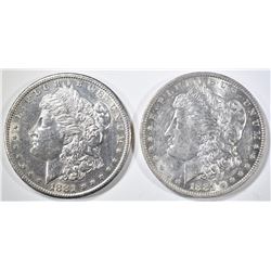 1881-O & 1881-S CH BU MORGAN DOLLARS