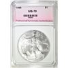 Image 1 : 1999 AMERICAN SILVER EAGLE, PNA PERFECT GEM BU