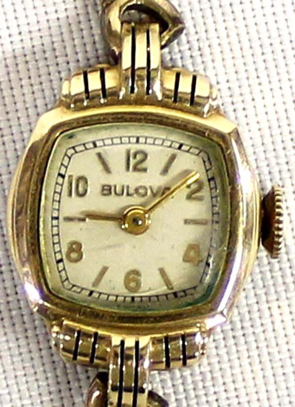 Vintage Estate Bulova Gold Filled Ladies Watch