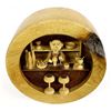 Image 2 : Log Head Carved Wood Barware Display
