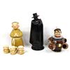 Image 1 : 3 Character Ceramic Whiskey Decanters