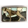 Image 1 : Sterling Silver Inlay Belt Buckle