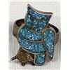 Image 3 : 3 Native American Sterling Silver Owl Rings