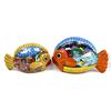 Image 1 : Pr Hand Painted Pottery Fish