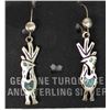 Image 2 : 5 Pairs of Sterling Turquoise Roadrunner Earrings