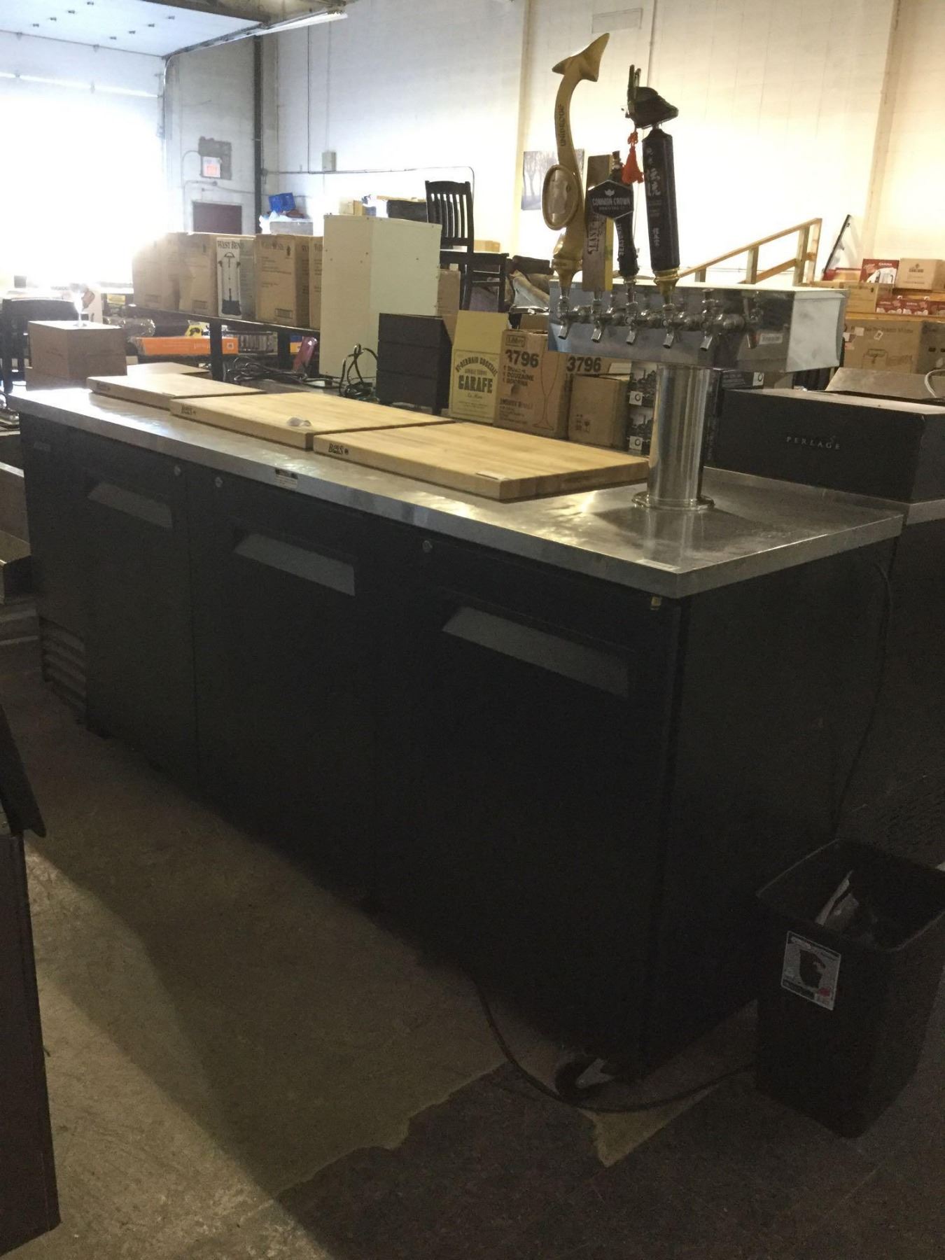 Turbo Air Back Bar Cooler Tap Beer Dispenser 90" x 27" Model TBB4SB