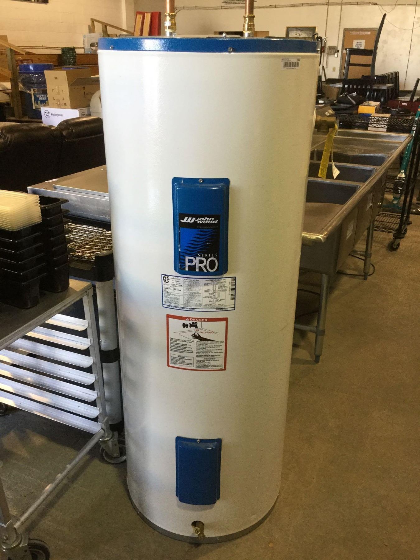 John Wood Pro Series Electric Hot Water Tank Model: JW80SDE145