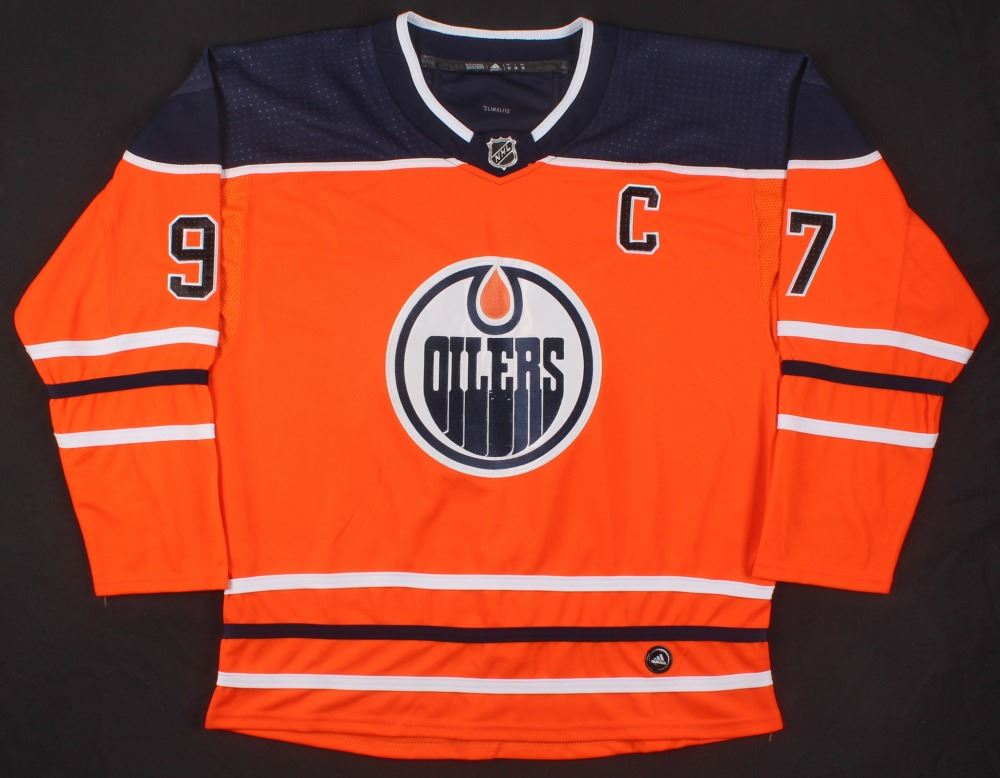 Connor McDavid Signed Edmonton Oilers Captain Jersey (PSA COA)
