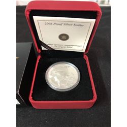 2008 (1608-) Canadian $1 Samuel de Champlain/Quebec City 400th Anniv Proof Silver Dollar Coin
