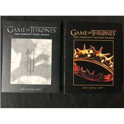 THE GAME OF THRONES DVD   LOT (SEASON 2 & 3)