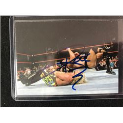 THE ROCK SIGNED WWE WRESTLING TRADING CARD #51