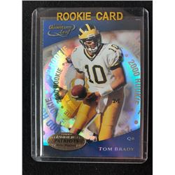 2000 Quantum Leaf #343 Tom Brady New England Patriots Rookie