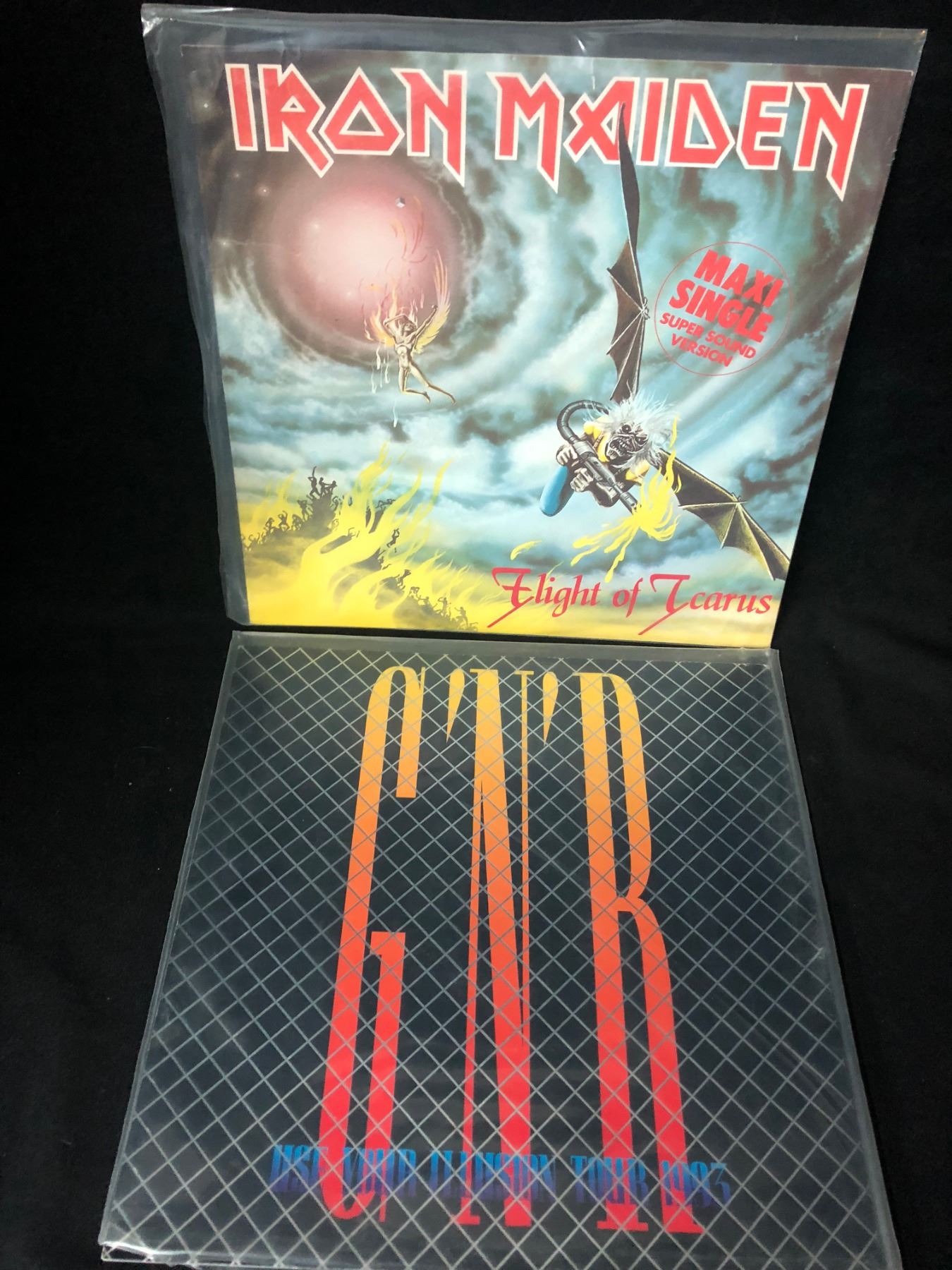 VINYL RECORD LOT (IRON MAIDEN/ GUNS N' ROSES)