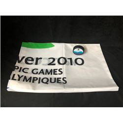 2010 OLYMPIC WINTER GAMES LOT (INCLUDES BANNER AND OFFICIAL PUCK)