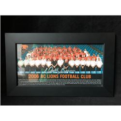 WALLY BUONO SIGNED AND GRAMED BC LIONS TEAM PHOTO