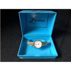 VINTAGE CARDINAL WRIST WATCH WITH CASE