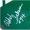 Image 2 : Jets "New York Sack Exchange" Full-Size Throwback Helmet Signed by (4) JSA COA