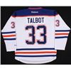 Image 1 : Cam Talbot Signed LE Edmonton Oilers Jersey Inscribed "42 Wins 16/17" (AJ Sports COA)