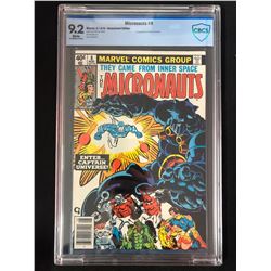 1979 MICRONAUTS NO.8 1ST APPEARANCE CAPTAIN UNIVERSE (CGC GRADED 9.2)