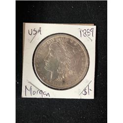 1889 USA MORGAN SILVER DOLLAR