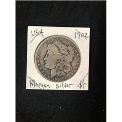 1902 USA MORGAN SILVER DOLLAR