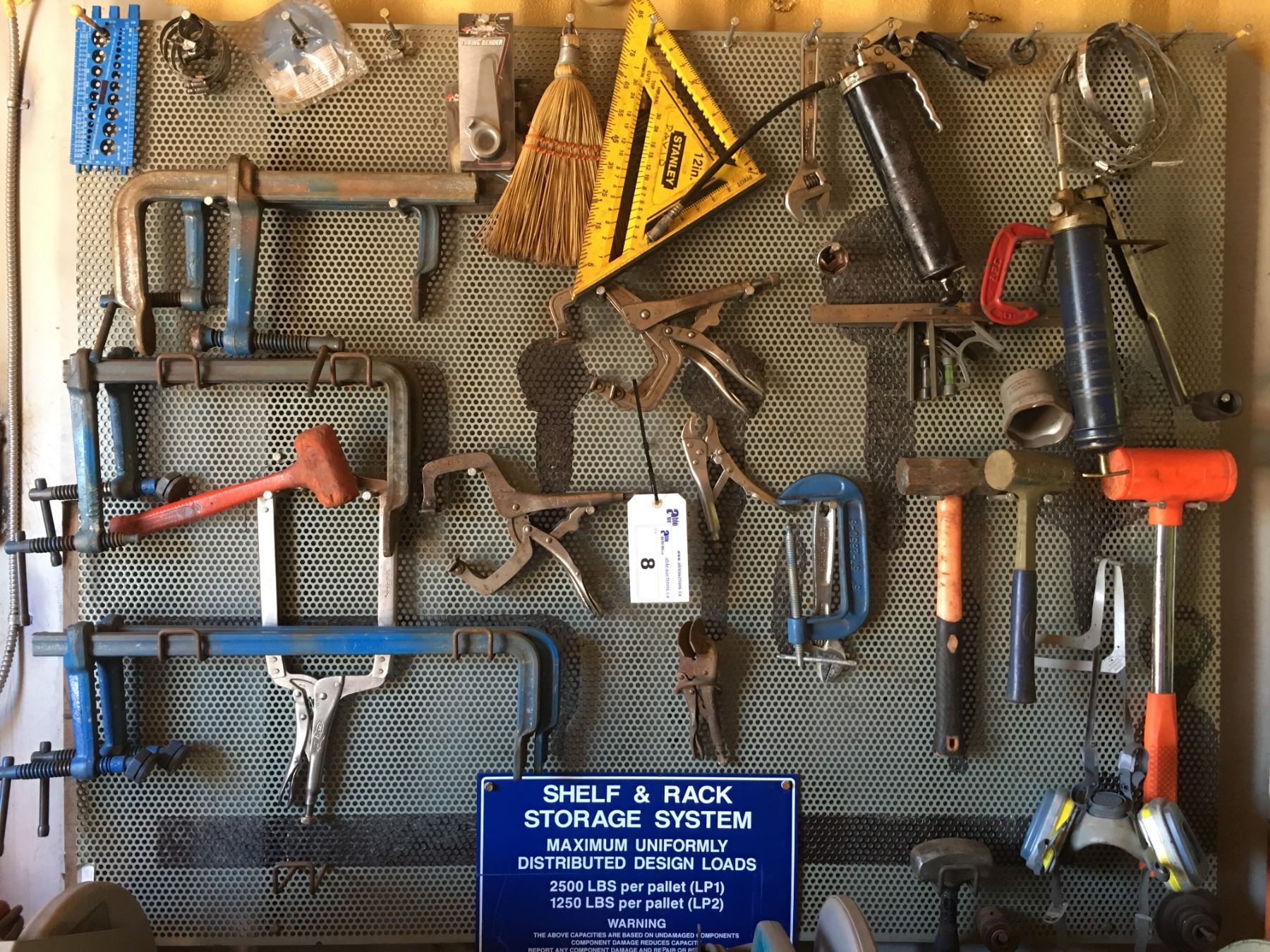 RACK STORAGE SYSTEM FILLED WITH ASSTD HAND TOOLS - Able Auctions
