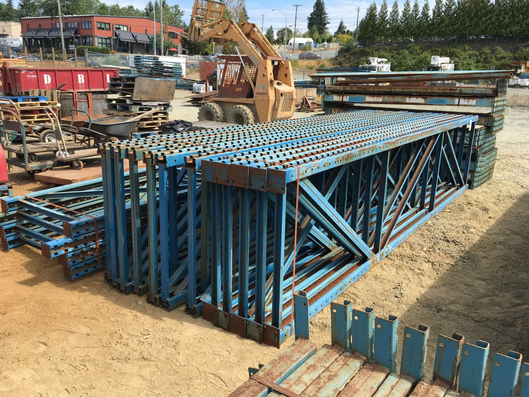 HEAVY DUTY MASTO RACK PALLET RACKING-UPRIGHTS AND BEAMS (BLUE)