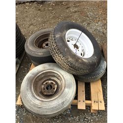 GROUP OF 6 ASSTD VEHICLE AND TRAILER TIRES