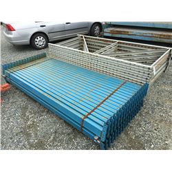 GROUP OF REDI-RACK UPRIGHTS AND BEAMS (GREY & BLUE)