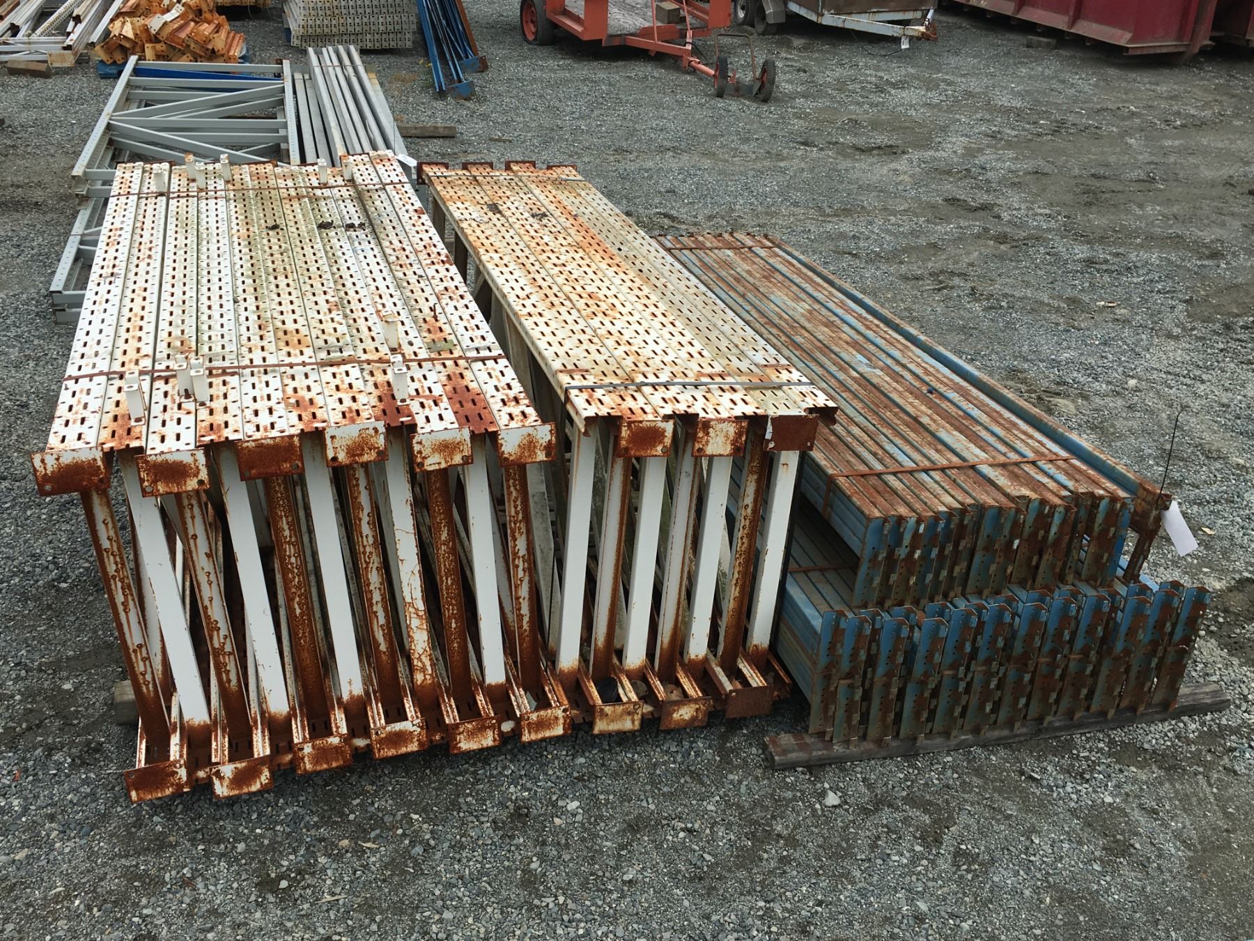 TRIPLE A SHELF/PALLET RACKING UPRIGHTS & BEAMS (BLUE AND WHITE) - Able ...