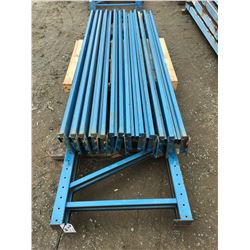 GROUP OF REDI-RACK SHELF/PALLET RACKING UPRIGHTS & BEAMS (BLUE)