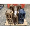 Image 1 : GROUP OF 5 ANTIQUE CAST IRON HOT WATER RADIATORS
