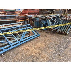 GROUP OF PALLET RACKING UPRIGHTS ONLY (BLUE)