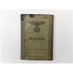 WWII GERMAN SERVICE BOOK- WEHRPASS