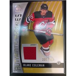 2017-18 SP Game Used Rookie Jersey Blake Coleman