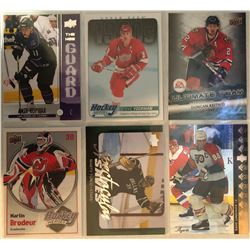 Upper Deck Inserts 6 Card Lot Eric Lindros, Martin Brodeur