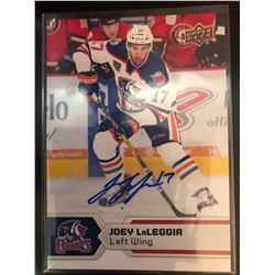 2017-18 Upper Deck AHL Autograph Joey LaLeggia #4