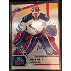 2017-18 Upper Deck AHL Autograph Chris Nell Card #43