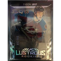 2017-18 UD Black Lustrous Rookies Tyson Jost #LR-TJ