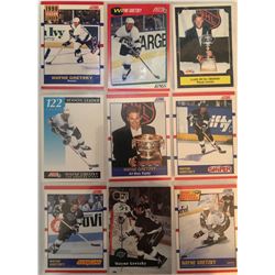 Wayne Gretzky 9 Card Lot 8 Score Cards and 1 Pro-Set