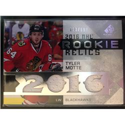 2017-17 SP Game Used Rookie Relics Tyler Motte Jersey