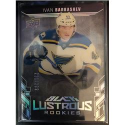 2017-18 UD Black Lustrous Rookies Ivan Barbashev